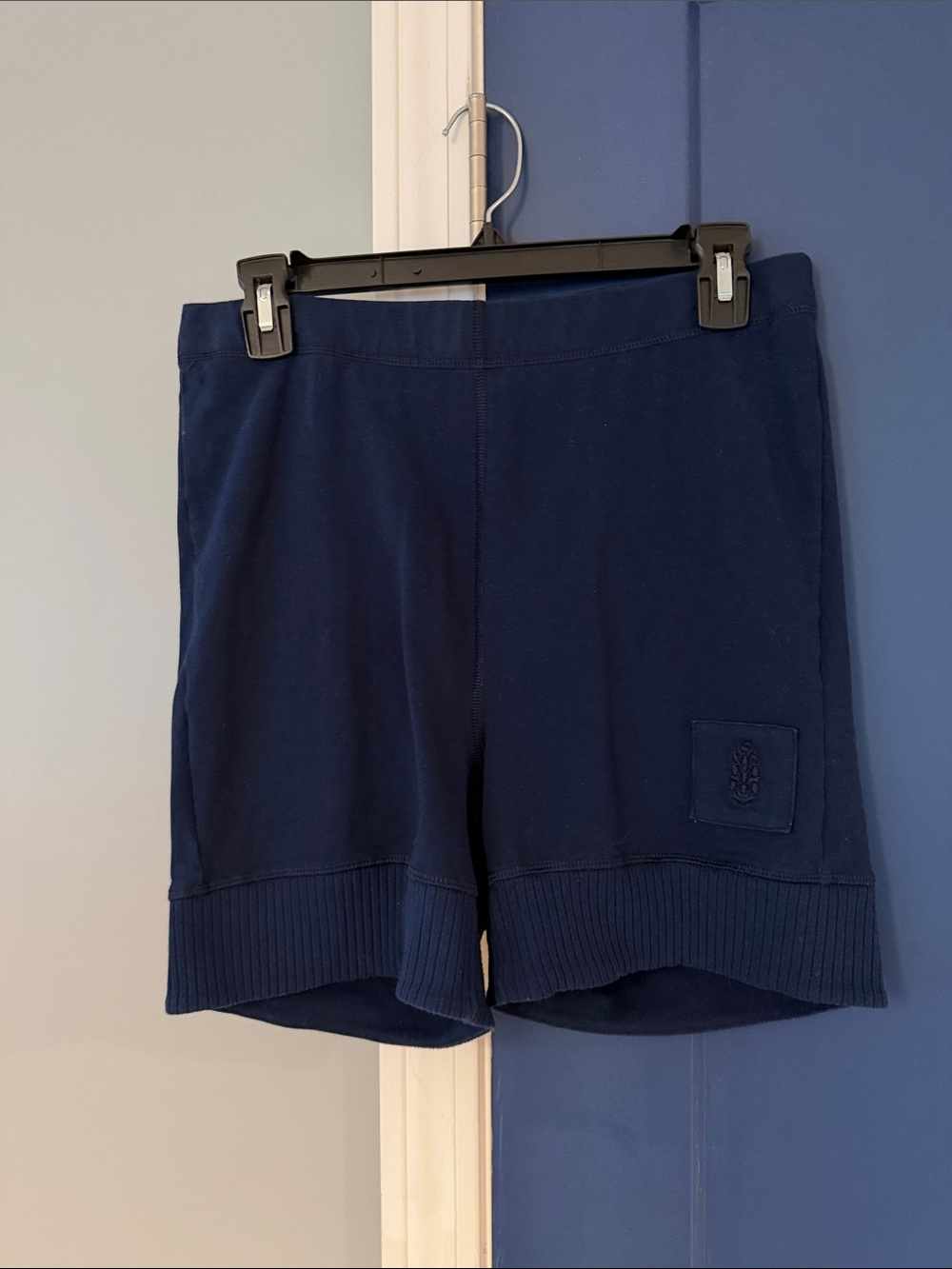 FP Movement by Free People Navy Rib-Hem Bike Shorts